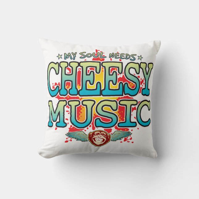 Cheesy Music Soul Kissen (Vorderseite)