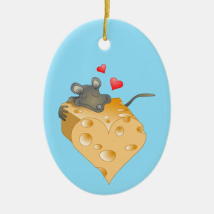 Cheesy Valentine Keramik Ornament