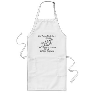 CHEESY VEGAN CHEF APRON LANGE SCHÜRZE