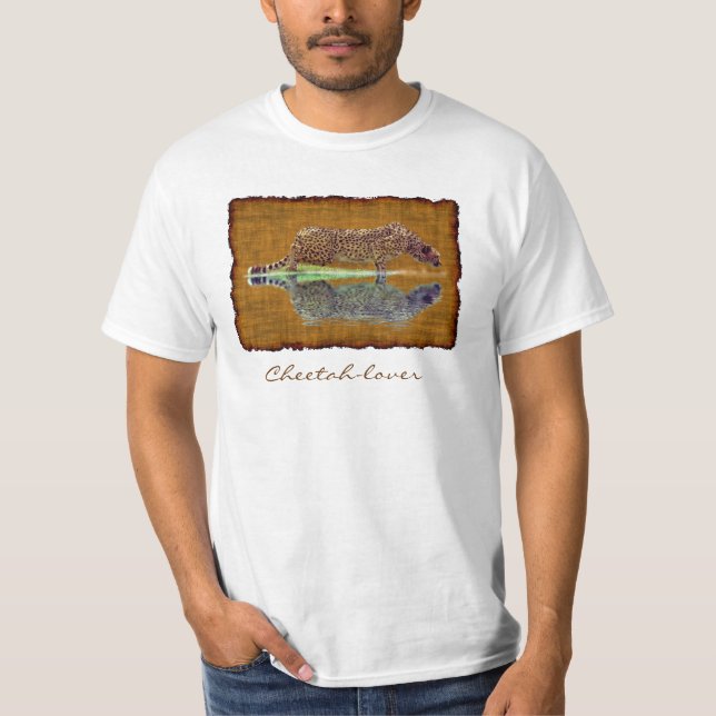 Cheetah African Big Cat Wildlife-Lover Art Shirt (Vorderseite)