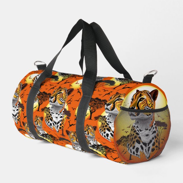 Cheetah African Feline Wild Animal Duffle Bag (Rechte Ecke)