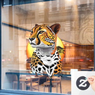 Cheetah African Feline Wild Animal Fensteraufkleber