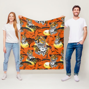 Cheetah African Feline Wild Animal Fleecedecke