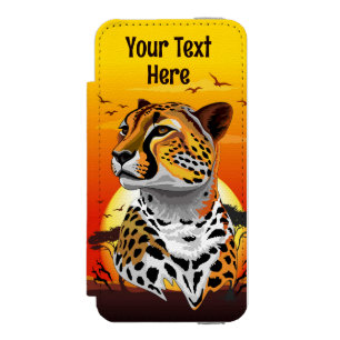 Cheetah African Feline Wild Animal Incipio Watson™ iPhone 5 Geldbörsen Hülle