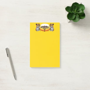 Cheetah African Feline Wild Animal Post-it Klebezettel