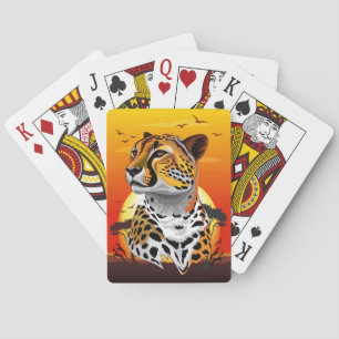 Cheetah African Feline Wild Animal Spielkarten