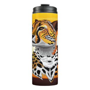 Cheetah African Feline Wild Animal Thermosbecher