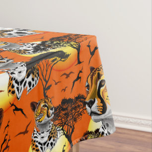 Cheetah African Feline Wild Animal Tischdecke