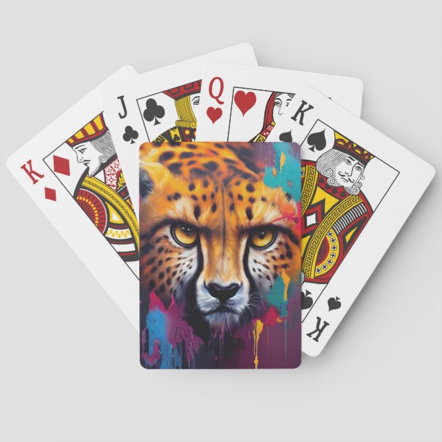 Cheetah Animal Discovery Adventure Nature Planet Spielkarten (Rückseite)