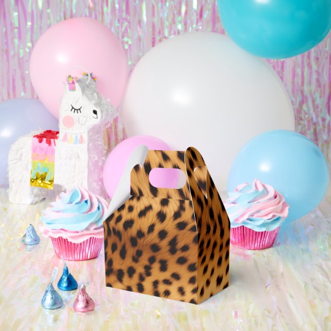 Cheetah Animal Fur Geschenkschachtel (Party)