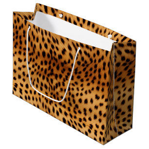Cheetah Animal Fur Große Geschenktüte