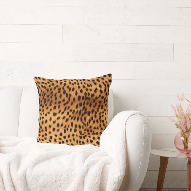 Cheetah Animal Fur Kissen (Liege)