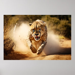 Cheetah Animal Nature Majestic Wild Poster