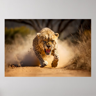 Cheetah Animal Nature Majestic Wild Poster