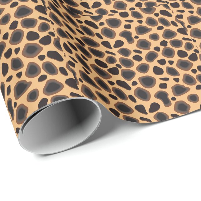 Cheetah Animal Print Geschenkpapier (Rolleneckpunkt)