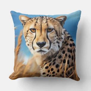 Cheetah Animal Wildlife Wilderness Kunst Kissen