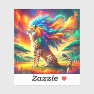 Cheetah Art Aufkleber