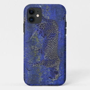 Cheetah at Night Wildlife Art iPhone 5 Coque