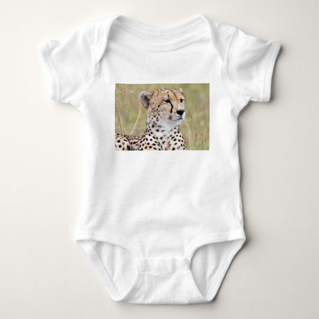 Cheetah Baby Strampler (Vorderseite)