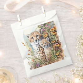 Cheetah Baby und Mama Geschenktütchen