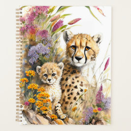 Cheetah Baby und Mama Planer