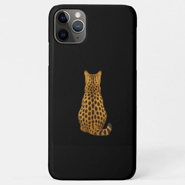 Cheetah Back iPhone Case - Minimalistisch Wildcat  (Rückseite)