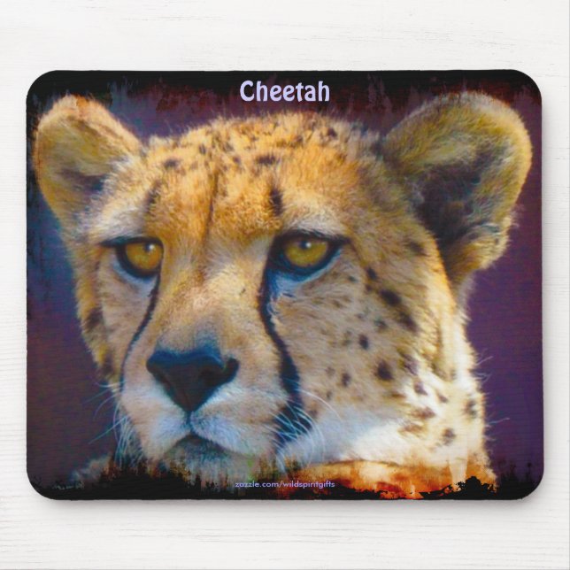 Cheetah Big Cat Wildlife Mousepad (Vorne)