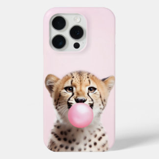 Cheetah Blown Pink Blubble Handy Fall Case-Mate iPhone Hülle