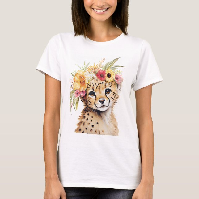 Cheetah Blume Ristorante da Valentino T-Shirt (Vorderseite)