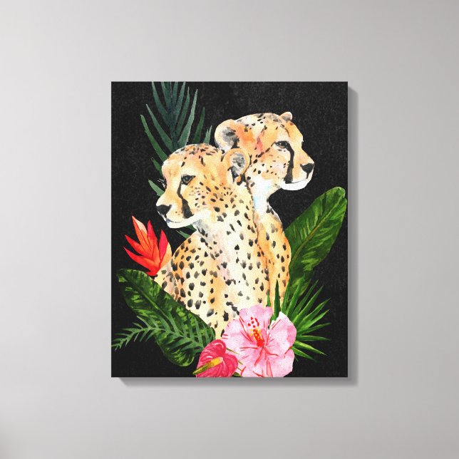 Cheetah Bouquet 2 Leinwanddruck (Vorderseite)