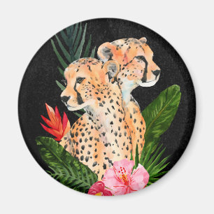 Cheetah Bouquet Magnet