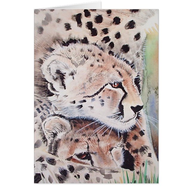 Cheetah Card von Molly Harrison ~ Blank (Vorne)