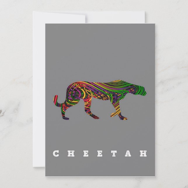 Cheetah cooles Design| Tiergeschenk (Vorderseite)