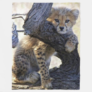 CHEETAH CUB FLEECEDECKE
