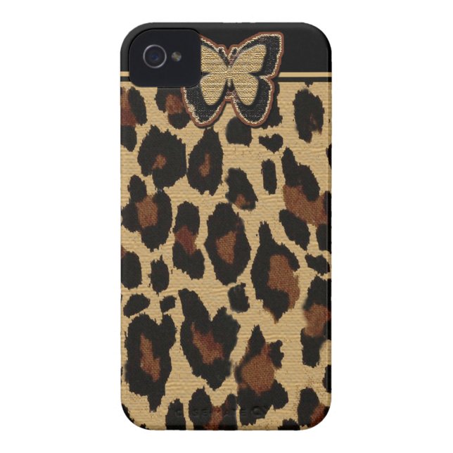 Cheetah-Druck iPhone 4/4S Case-Mate Case-Mate iPhone Hülle (Rückseite)