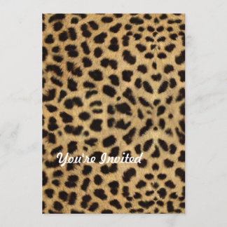 Cheetah Einladung