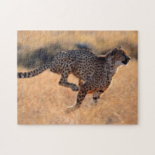 Cheetah en action, Jigsaw Puzzle