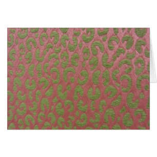 Cheetah en rose et vert