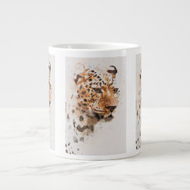 CHEETAH FACE MUG Jumbo-Tasse