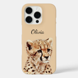 Cheetah Face Personalisiert iPhone 16 Pro Hülle