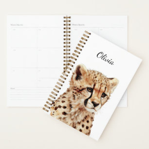 Cheetah Face Personalisiert Planer