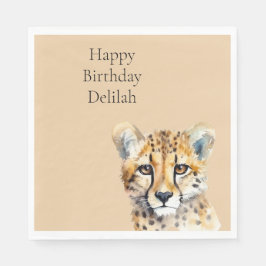 Cheetah Face Serviette