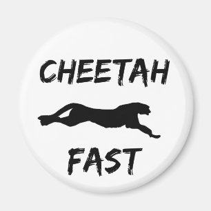 Cheetah Fast Funny Running Magnet