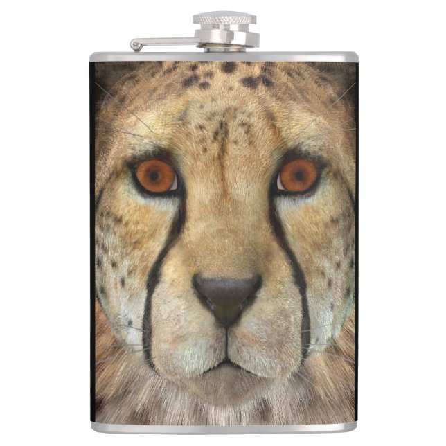 Cheetah Flachmann (Vorderseite)