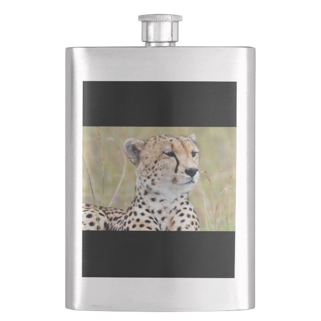 Cheetah Flachmann (Vorderseite)