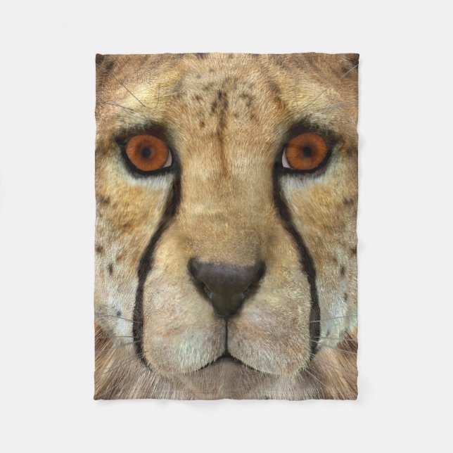Cheetah Fleecedecke (Vorderseite)