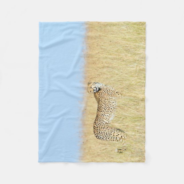 Cheetah Fleecedecke (Vorderseite)