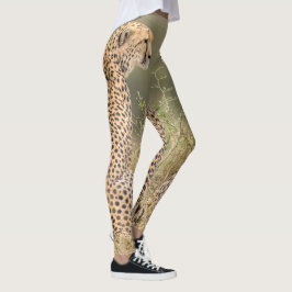 Cheetah fotografiert in der Wildqualität Leggings