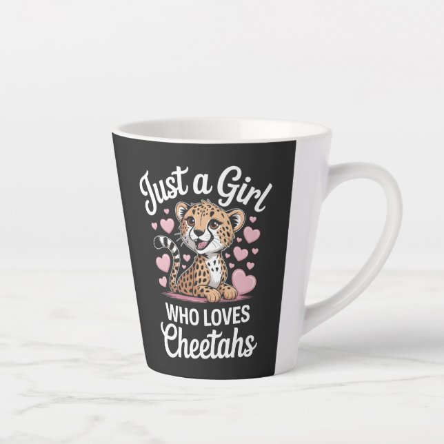 Cheetah Funny Quote  Milchtasse (Rechts)