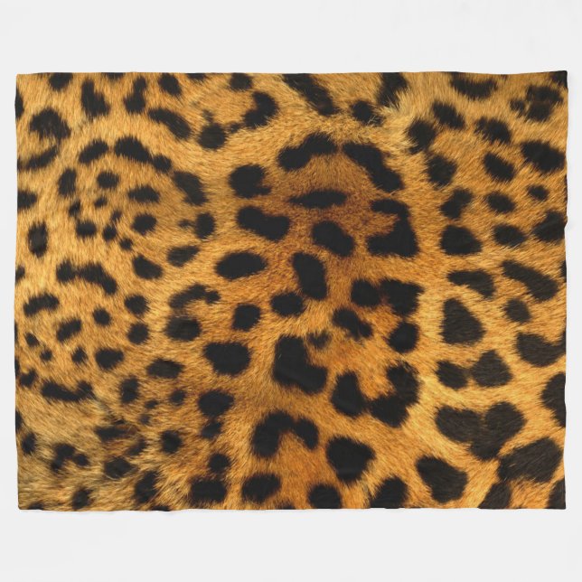 Cheetah Fur Muster Fleece Blanket (Vorderseite (Horizontal))